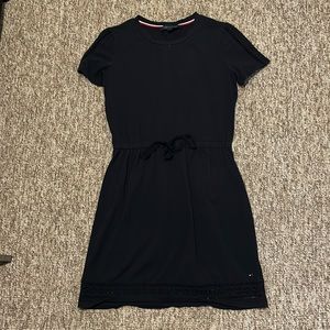 Navy Blue Tommy Hilfiger Midi Dress